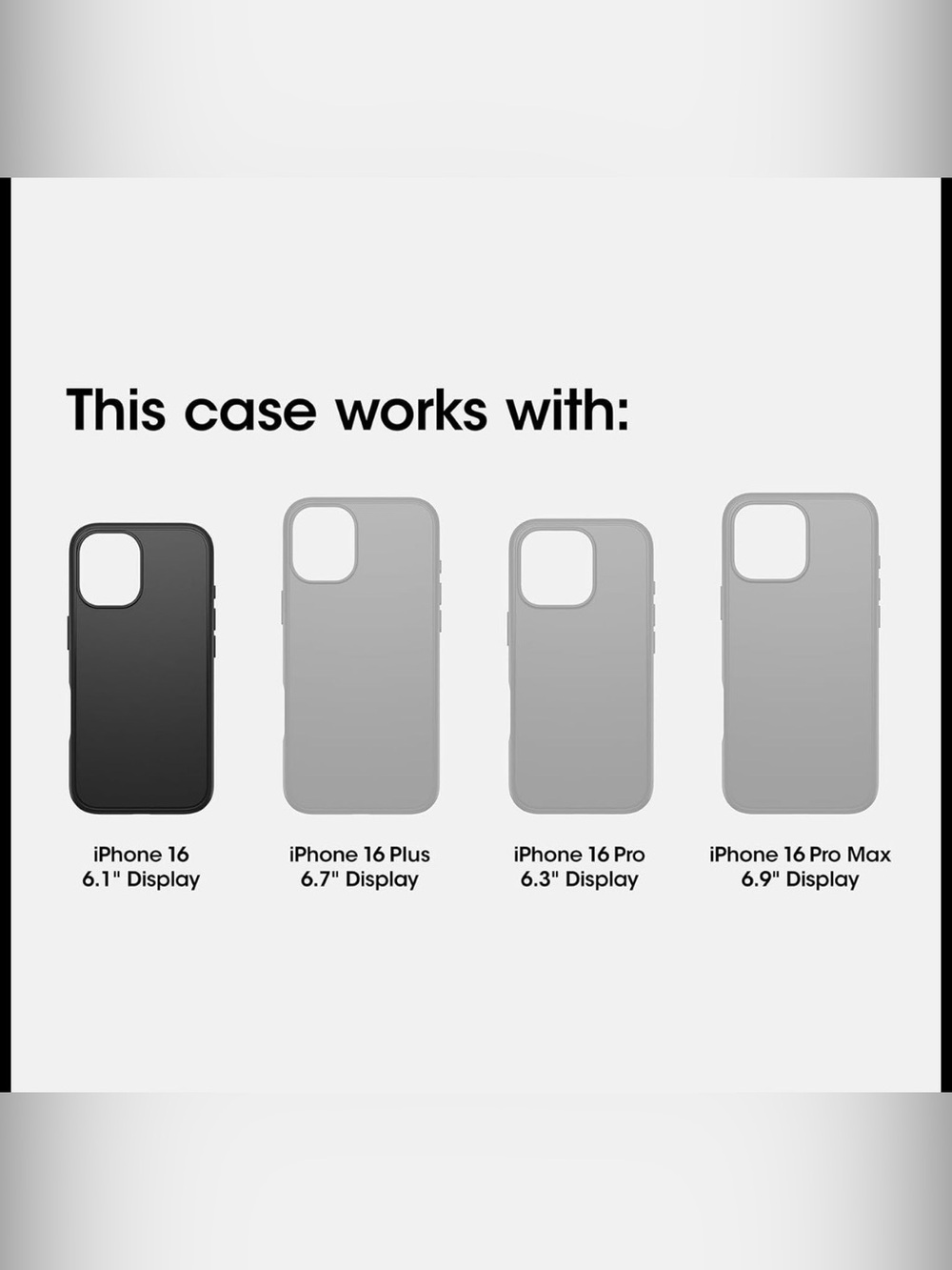 OtterBox Black Rugged MagSafe-Compatible Phone Case - Picture 2 of 6